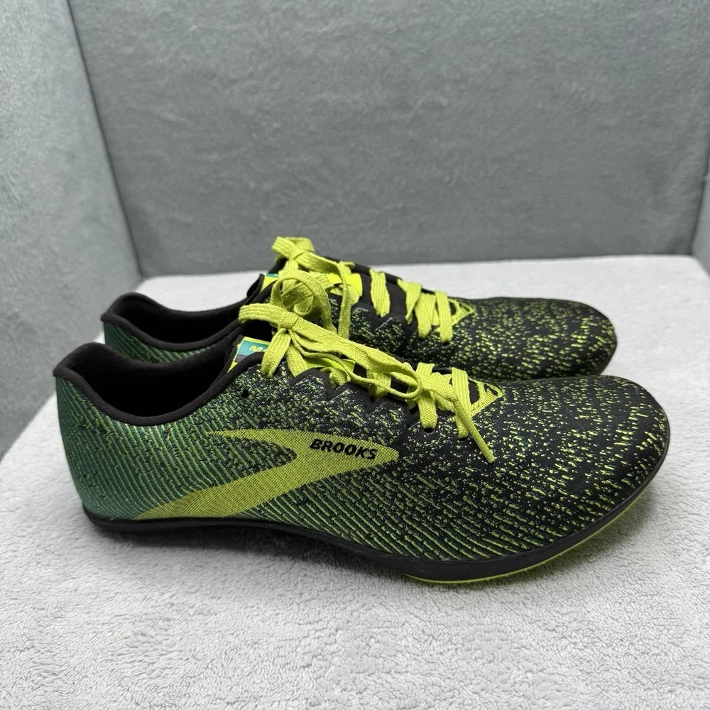 Brooks Mach 19 Spikeless Men's 6.5 D Cross Country Racing Shoes Green 110322